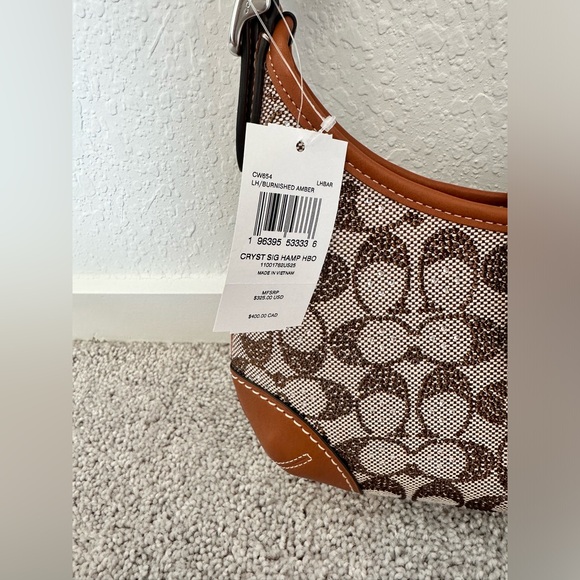 The Coach Originals Hamptons 2005 Crystal Signature Jacquard Hobo Bag NWT!🤎 - Picture 4 of 12